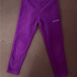 Spyder Kids Purple fleece Leggings